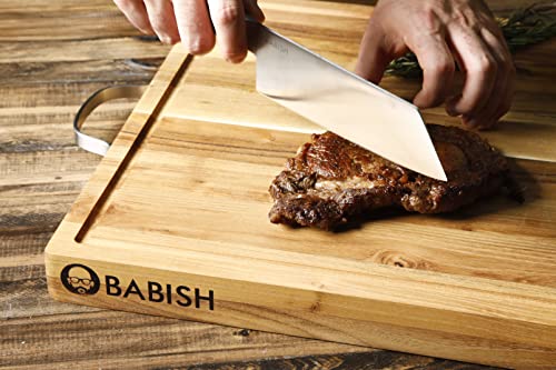 Babish High-Carbon 1.4116 German Steel Cutlery, 7.5" Clef (Cleaver + Chef) Knife, Good Housekeeping Standout Knife of 2022