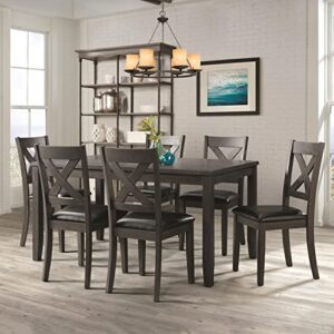 Picket House Furnishings Alexa Standard Height Side Chair Set in Gray