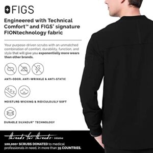 FIGS Zapote Scrub Jacket for Men — Black, M