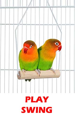 Round Bird Hook Cage with Stand for Finch Canary Cockatiel Parakeet Dome Top, Cage Only Dimension: 16" Diameter x 28" H, Cage and Stand: 16" D X 57" H (16" D X 57" H, White)