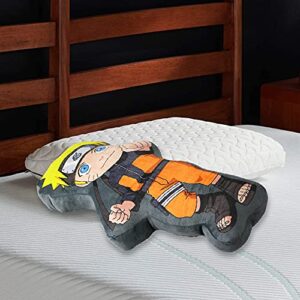 just funky naruto chibi plush pillow, throw pillow, decor, polyester pillow | 10 x 20 inches | bedding | home deco | anime pillow | official licensed