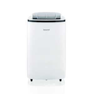 honeywell 10,000 btu / 65 pint portable air conditioner and dehumidifier, cools rooms up to 450 sq. ft, with fan and remote control