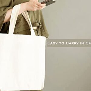 WHITEWRAP Canvas Grocery Shopping Bag with 6 Pockets 14.5” x 13” x 8" Pack of 2