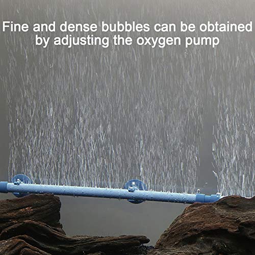 PAGOW 2 Pieces 10 Inch Aquarium Bubble Wall Air Stone Bar, Air Stone Bar Tubes with Suction Cups, Spray Aeration for Fish Tank Hydroponics Pump