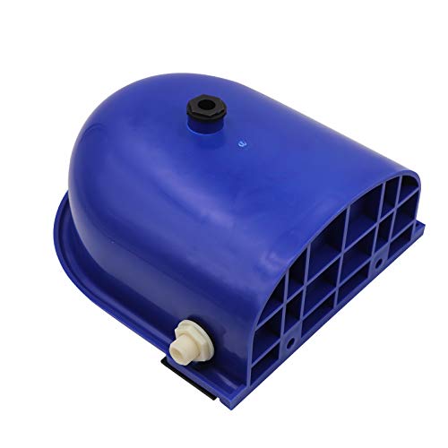 Automatic Cattle Water Bowl with Float Valve for Dog Horse Animal Livestock Waterer (Dark Blue)