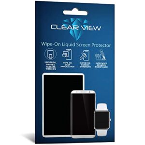 clearview liquid glass screen protector | covers up to 6 devices | for all smartphones tablets and watches