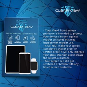 CLEARVIEW Liquid Glass Screen Protector | Covers up to 6 Devices | for All Smartphones Tablets and Watches