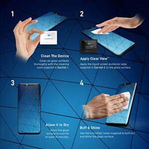 CLEARVIEW Liquid Glass Screen Protector | Covers up to 6 Devices | for All Smartphones Tablets and Watches