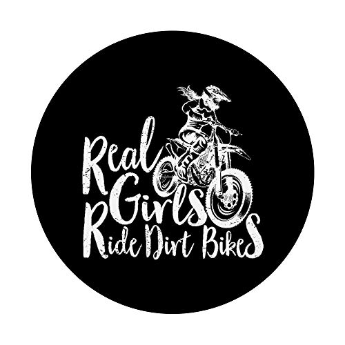 Real Girls Ride Dirt Bikes Funny Quote for Motocross Girl PopSockets Swappable PopGrip