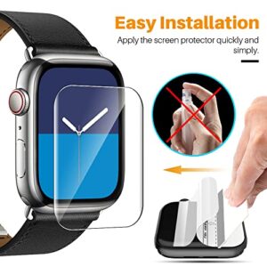 LK 8 Pack for Apple Watch 44mm Screen Protector Series 6/5 SE2 [Upgrade Soft Film] [Self-Healing] Ultra-thin Film, Screen Protector Apple Watch 44mm, Anti-Scratch, Touch Sensitive