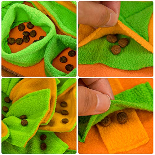 AWOOF Snuffle Mat for Dogs, Dog Nosework Feeding Mat, Pet Interactive Dog Puzzle Toys Encourages Natural Foraging Skills for Training and Stress Relief