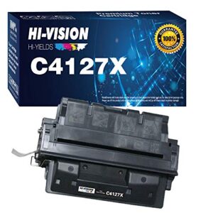 hi-vision compatible c4127x toner cartridge replacement for hp 27x 4127x 4127 work with laserjet 4000 4000n 4000t 4000tn 4000se 4050 4050n 4050t 4050tn 4050se printer (1pack, black)