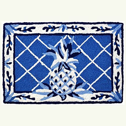 Jellybean Modern Indoor / Outdoor Mat Home Comfort Rugs 20" X 30" Rectangle French Country Pineapple