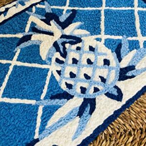 Jellybean Modern Indoor / Outdoor Mat Home Comfort Rugs 20" X 30" Rectangle French Country Pineapple