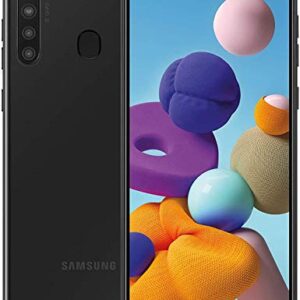 Samsung Galaxy A21 A215U 6.5” Infinity Display 32GB Android Smartphone (Black, New GSM Unlocked)