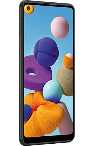 Samsung Galaxy A21 A215U 6.5” Infinity Display 32GB Android Smartphone (Black, New GSM Unlocked)