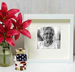 Trupoint Memorials Cremation Urns for Human Ashes - Decorative Urns, Urns for Human Ashes Female & Male, Urns for Ashes Adult Female, Funeral Urns - American Flag Classic, 4 Small Keepsakes