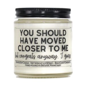 you should have moved closer to me soy candle (vanilla cupcake, 3.5 oz)