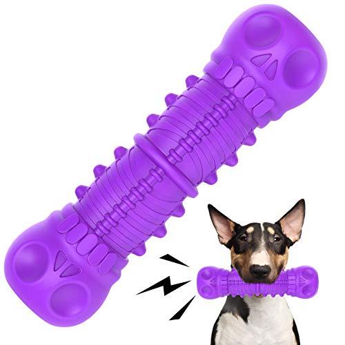 FRLEDM Dog Toys-Dog Toys for Large Dogs Aggressive Chewers,Toughest Natural Rubber Dog Bones Interactive Dog Toys for Dogs-Teeth Cleaning Chews for Large/Medium Breed Dogs