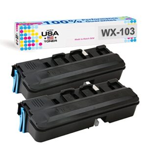 made in usa toner compatible waste box for konica minolta wx-103 (2 pack)
