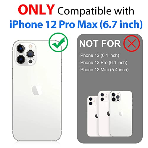 SPORTLINK Compatible with iPhone 12 Pro Max Waterproof Case - Full Body Shockproof Dustproof Phone Screen Protector Rugged Cases for iPhone 12 Pro Max 6.7 Inches Black
