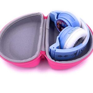 xcivi Carrying Case for eKids Wireless Bluetooth Portable Kids Headphones for School Home Travel- Case Only(Pink)