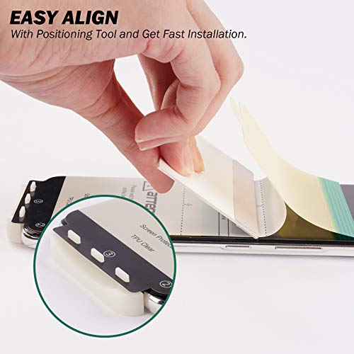 EGV 5Pack 2pcs Flexible TPU Screen Protector + 3pcs Tempered Glass Camera Lens Protector Compatible for Samsung Galaxy S20 Ultra 6.9-inch,Positioning Tool, Support Fingerprint, Bubble Free