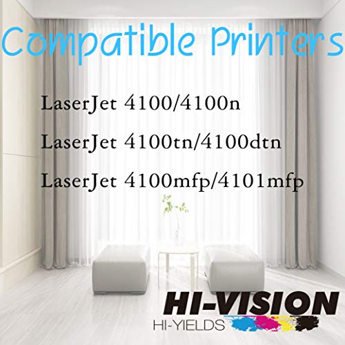 1-Pack HI-Vision Compatible HP 61X Toner Cartridge Replacement for 8061X C8061X HP Laser Jet 4100 4100N 4100TN 4100MFP Printer (Black)