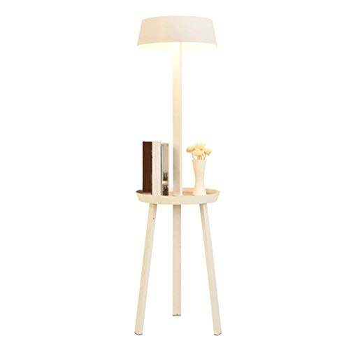 TANGIST Nordic Floor Lamp Iron Floor Lamp Indoor Lighting with Shelf Standing Lamp Antique Suitable for Living Room Bedroom - Foot Switch Modern Style Home Decoration