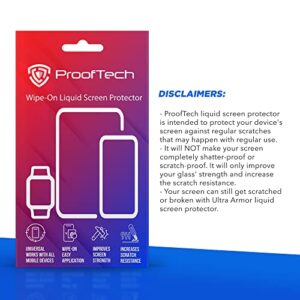 Phone Scratch Remover and Cracked Repair Liquid by ProofTech Liquid Glass Screen Protector | Covers up to 6 Devices | for All Smartphones Tablets and Watches