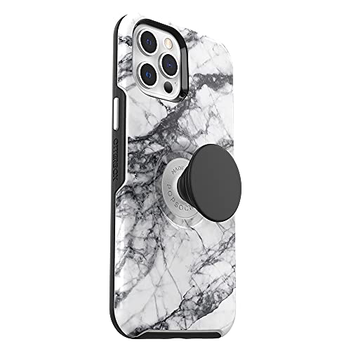 OtterBox Otter + POP Symmetry Series Case for iPhone 12 Pro Max - White Marble