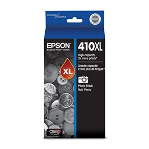 Epson T410020-S Ink Cartridge, Black & 410XL Photo Black Ink Cartridge, High Capacity (T410XL120)