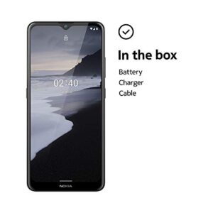 Nokia 2.4 | Android 10 | Unlocked Smartphone | 2-Day Battery | Dual SIM | US Version | 2/32GB | 6.5-Inch Screen | Charcoal