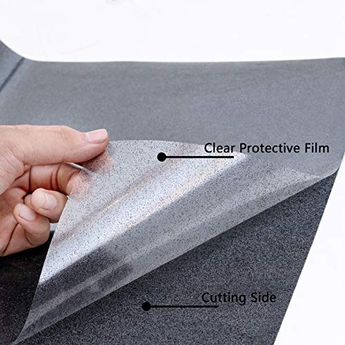 Black Glitter HTV Heat Transfer Vinyl Roll - 12in x 10ft Iron on Vinyl for Shirts Gifts