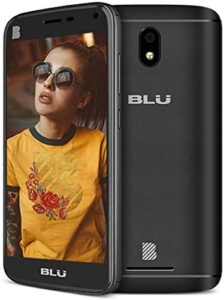 blu c5l android cell phone 5'' 16gb memory factory unlocked 5.0'' display -black
