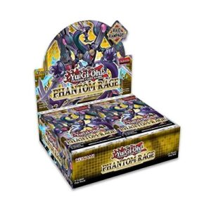 yugioh phantom rage english tcg 1st edition booster box - 24 packs of 9 cards each