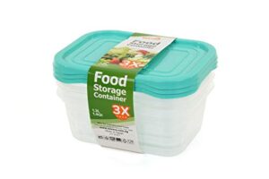 mintra home storage containers (teal) - 1.3l