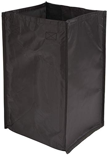 TAG Hardware Full Extension Pullout Laundry Hamper with Removable Bag(s) Matt Aluminum (30" Width - 1 removable large and 1 small bag)