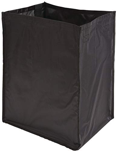 TAG Hardware Full Extension Pullout Laundry Hamper with Removable Bag(s) Matt Aluminum (30" Width - 1 removable large and 1 small bag)