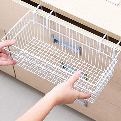 IMIKEYA Wire Wall Grid Panel Wall Mount Hanging Organizer Wire Metal Storage Shelf Rack Wall Decors