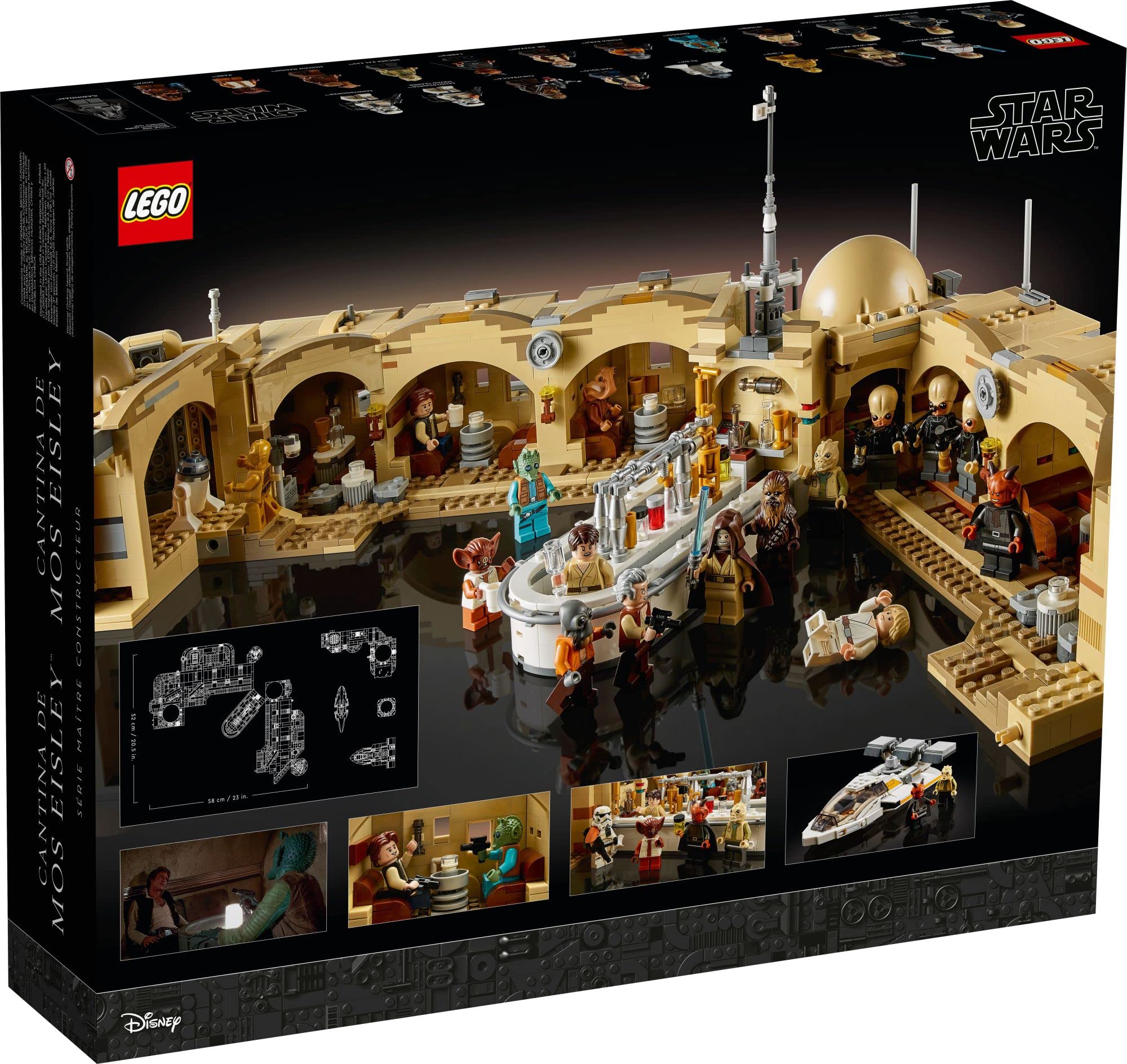 LEGO Star Wars: A New Hope Mos Eisley Cantina 75290 Building Set, Master Builder Series, Model Kits for Adults to Build, Collectible Gift Idea