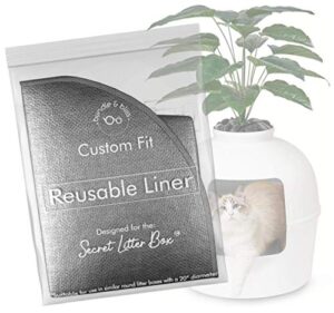 reusable liners (3-pack), compatible with the secret litter box, waterproof, scratch resistant and leak proof