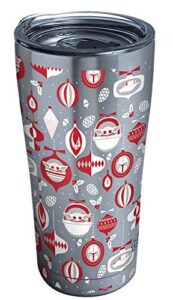 tervis triple walled star wars - the mandalorian holiday insulated tumbler cup keeps drinks cold & hot, 20oz, stainless steel
