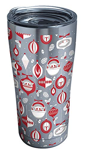 Tervis Triple Walled Star Wars - The Mandalorian Holiday Insulated Tumbler Cup Keeps Drinks Cold & Hot, 20oz, Stainless Steel