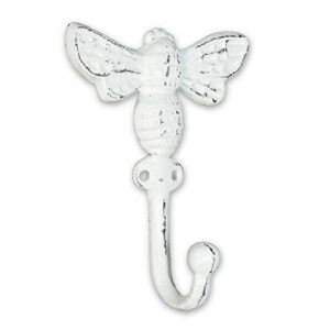 abbott collection 27-foundry-0350 bee single hook, white