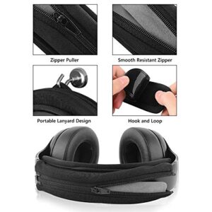 Geekria Hook and Loop Headband Cover + Headband Pad Set/Headband Protector with Zipper/DIY Installation No Tool Needed, Compatible with Bose Beats JBL ATH Hyperx Skullcandy Headphones (Black)