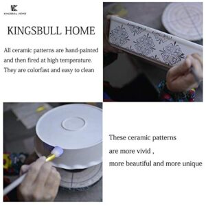 KINGSBULL HOME Baking Dish 8x8 Baking Pan Ceramic Brownie Pan Casserole Dish Hand-painted Bakeware Sets Lasagna Pan