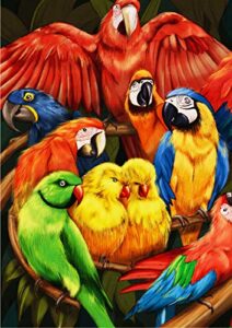 colorful parrots jigsaw puzzles 500 pieces for adults jigsaw puzzles challenging, perfect for family fun, fun indoor activity