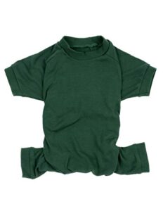 leveret dog pajamas 100% cotton solid uniform green xxxl