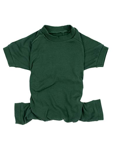 Leveret Dog Pajamas 100% Cotton Solid Uniform Green XXXL